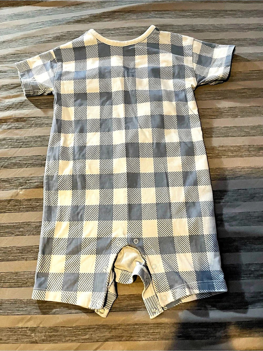 24M Checkered Romper